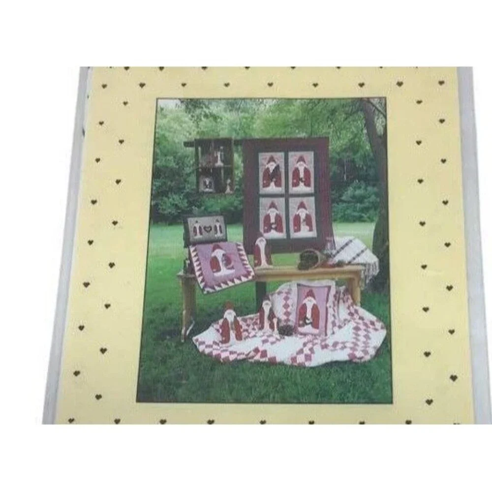 Quilt Father Christmas Pillow Wall Hanging Stuffed Doll Pattern Craft Country